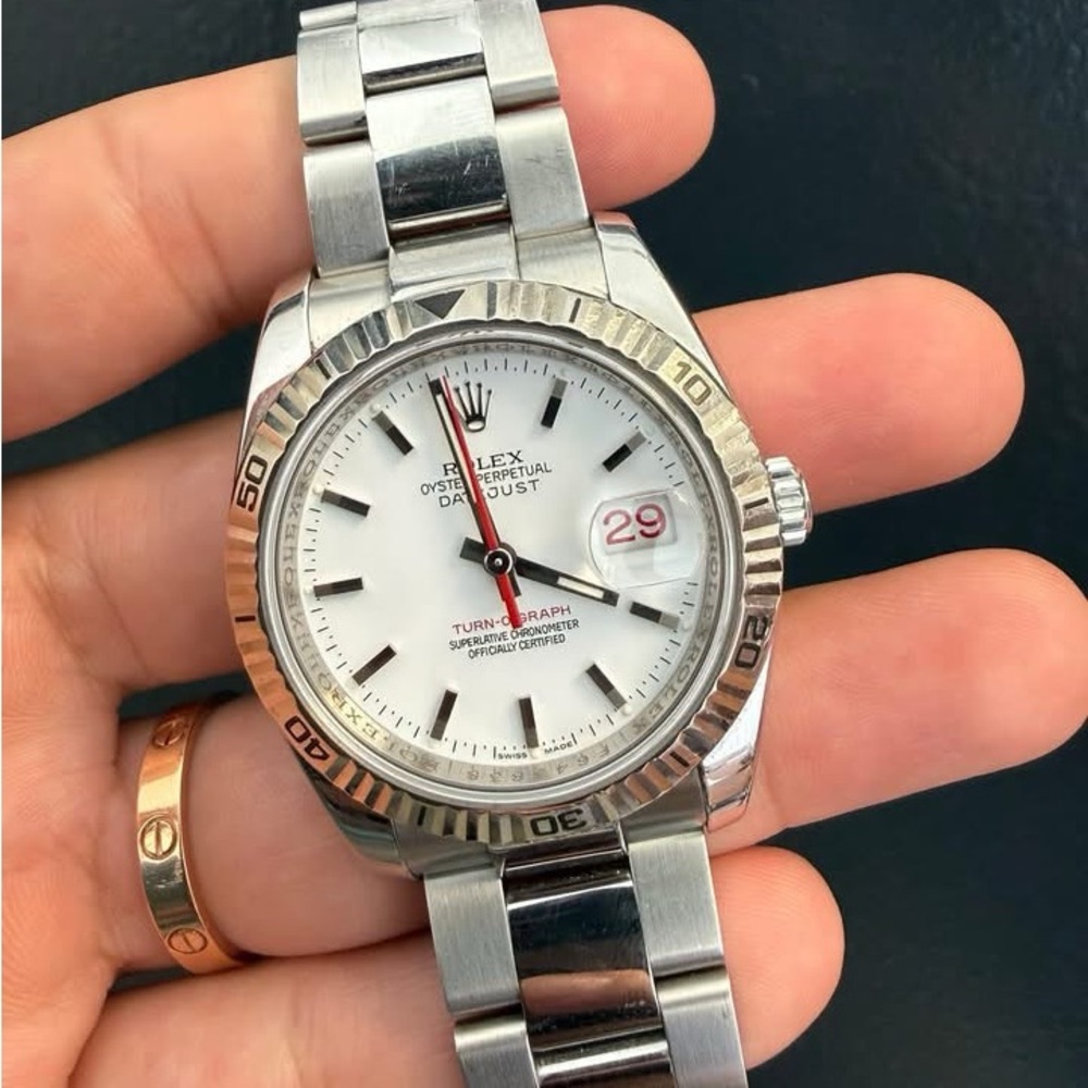 SOLD***Rolex Turn-O-Graph White Dial 36mm***SOLD